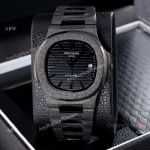 Best Replica Patek Philippe Nautilus Black Frosted Watch Black Venom 40mm